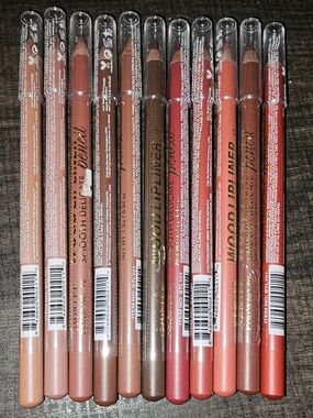 Set of 11 Smooth Delicate Lip Liner Set-Sealed-Different Colors